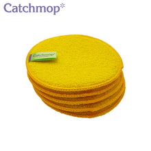 Load image into Gallery viewer, Catchmop - 黃色 圓形菜瓜布(多用途) Yellow Round Scrubber (Multi-purpose) 5pcs
